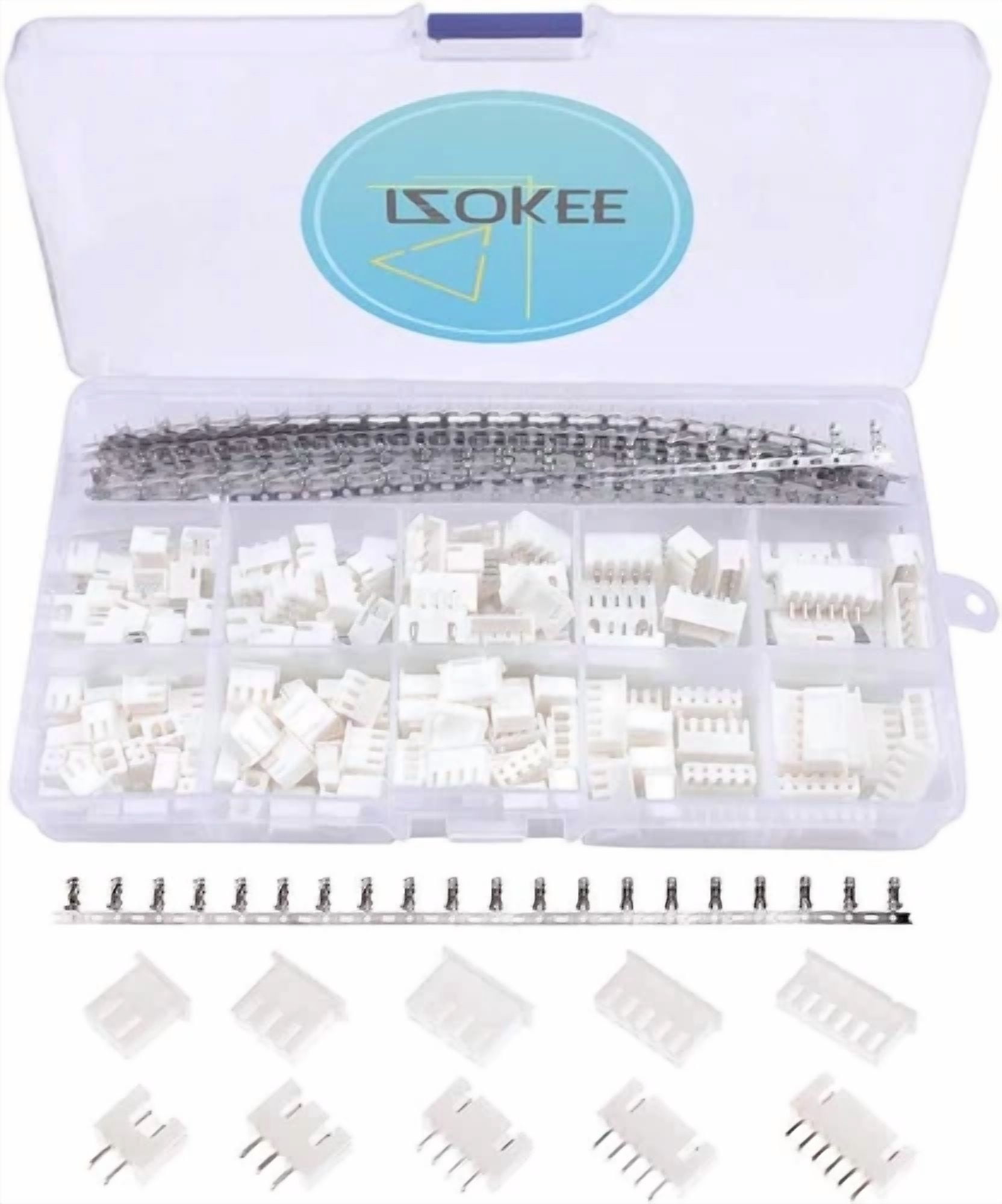 PRIME - Izokee 460Pcs Jst Connector Kit 2.54Mm Female Male Crimping Plier Set