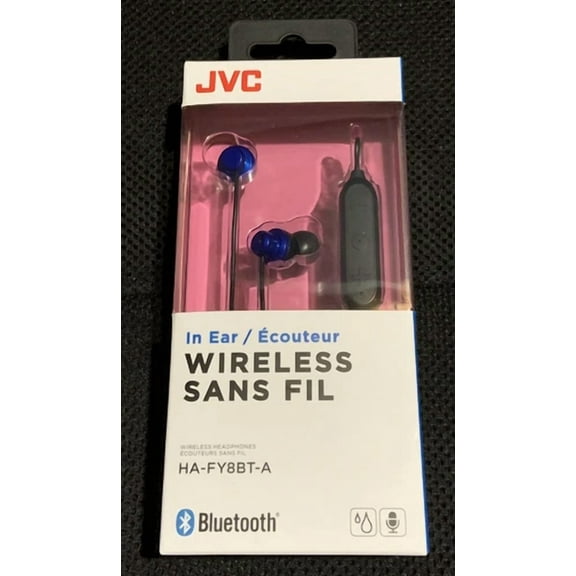 PRIME- Jvc In Ear Wireless Headphones Blue And Black Sweat Proof Voice Assistant