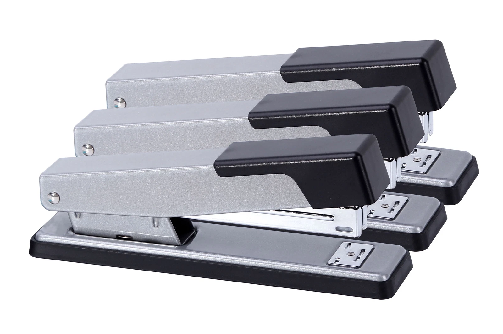 PRIME - Metal Stapler, 20 Sheet Capacity, 3Pk, Office, Silver, Model No.Kk22Es23