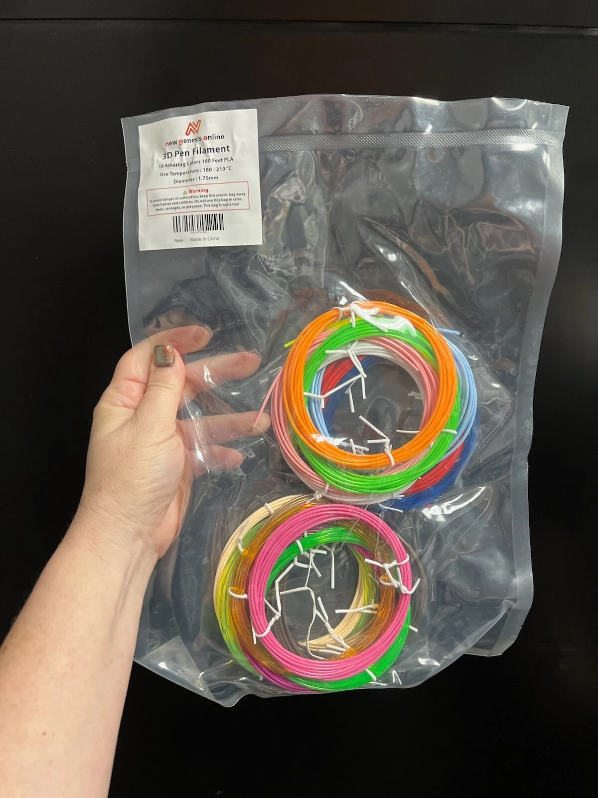 PRIME- New Genesis Online 3D Pen Filament 18 Colors 10 Each Color 180 Total