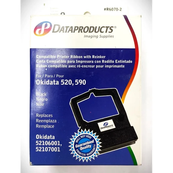 PRIME- Oki Compatible R6070-2 Nylon Ribbon By Dataproducts Black New!