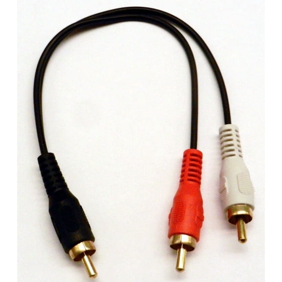 PRIME- Rca Cable 3 Male" Y" Rca Splitter Audio Adapter Cable Wire Cord Each