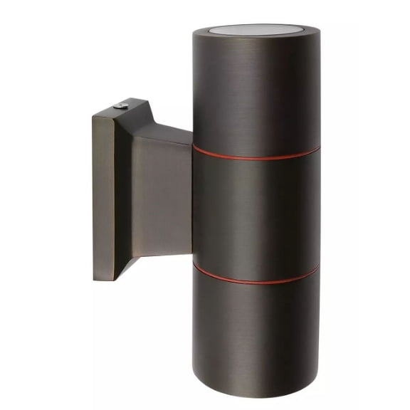 PRIME SUPPLY 1 - WALL LIGHTS - 6.93"H x 4.31"W, Die-cast brass 2 sides Wall Light, Light Bronze, MR16, 72" Lead Wire