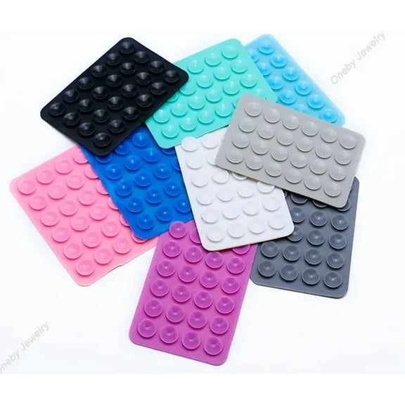 PRIME- Silicone Suction Phone Case Adhesive Mount (Black Set Of 2)