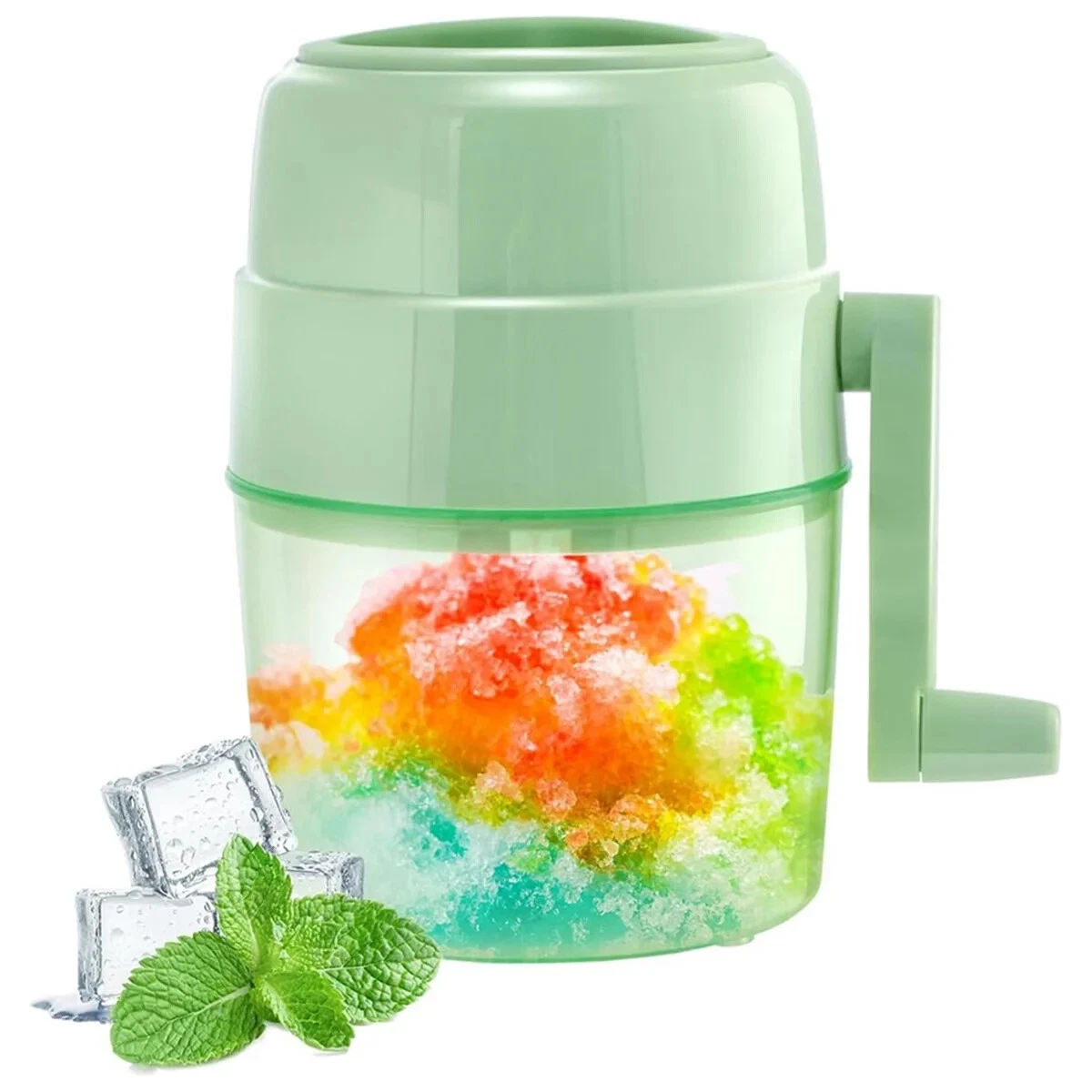 PRIME - Snow Cone Machine Shaved Ice Machine Manual Ice Shaver Machine W/Double Blade