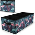 thumbnail image 1 of PRIME Trunk Organizer, Car Trunk Organizer, Non-Slip Bottom, Sturdy Storage Organizer for SUV, Sedans, Van, Jeep, Grocery, Large 3 Compartments Car Organizer for Women, Flamingo 31.9"×12.6"×10.6", 1 of 14
