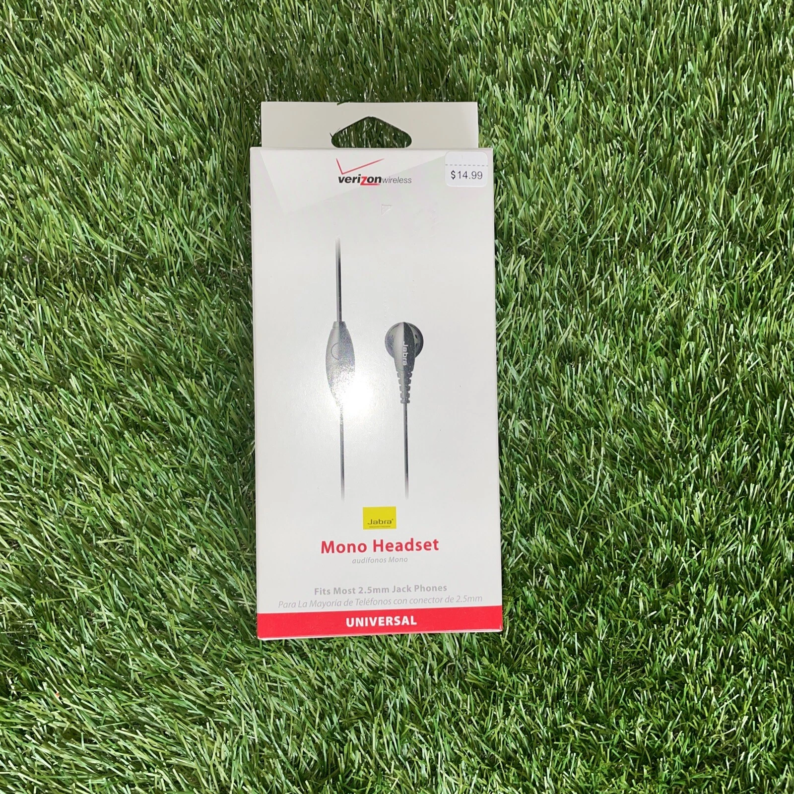 PRIME- Verizon Jabra Mono Hands Free Headset For Universal Phones 2.5Mm - Black