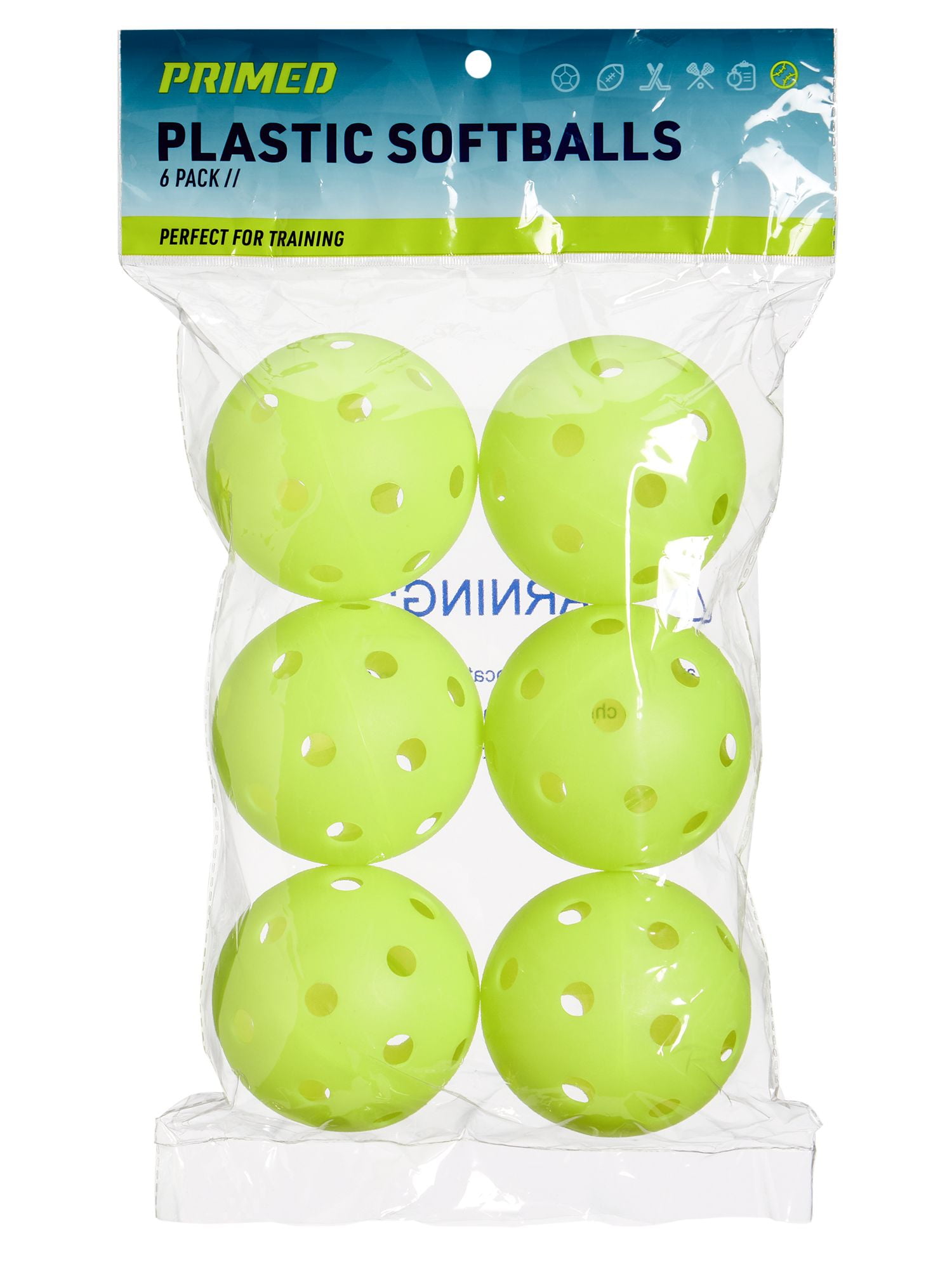 PRIMED 12" Plastic Softballs