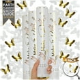 thumbnail image 1 of PrimePure Confetti Party Cannon – 6 Pack, White Paper & Gold Mylar, Butterfly Confetti, 1 of 10