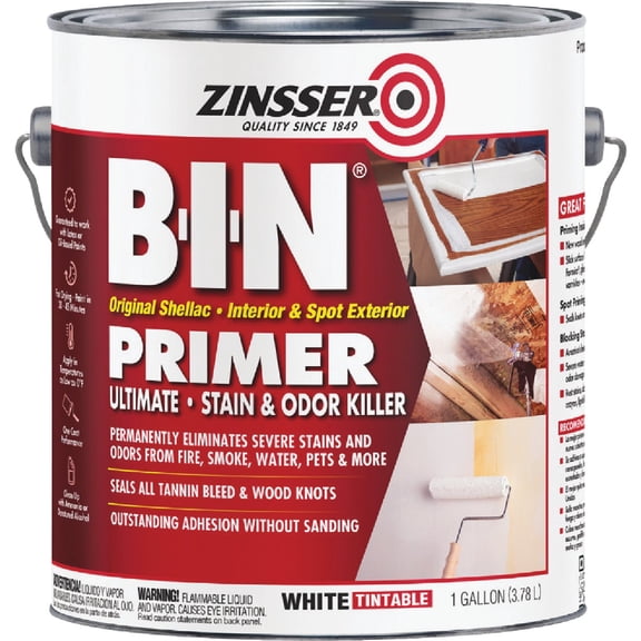 Zinsser Bin Shellac Paint Primer - 1 Gal, White