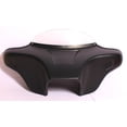 thumbnail image 1 of PRIMER BLACK BATWING FAIRING WINDSHIELD for Harley SOFTAIL FATBOY HERITAGE DELUXE CUSTOM SLIM 2018-2023 Single Din Radio Design and 4x5" Speakers Holes, 1 of 4