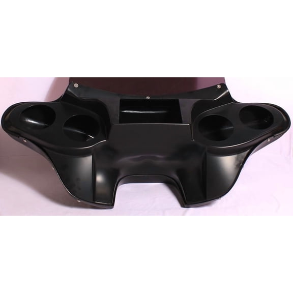 PRIMER BLACK BATWING FAIRING WINDSHIELD for Harley SOFTAIL FATBOY HERITAGE DELUXE CUSTOM SLIM 2018-2023