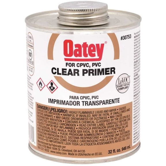 PRIMER PVC CLEAR 32 OZ Pkg of 3
