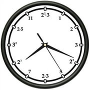 PRIMES Wall clock numbers math teacher gift