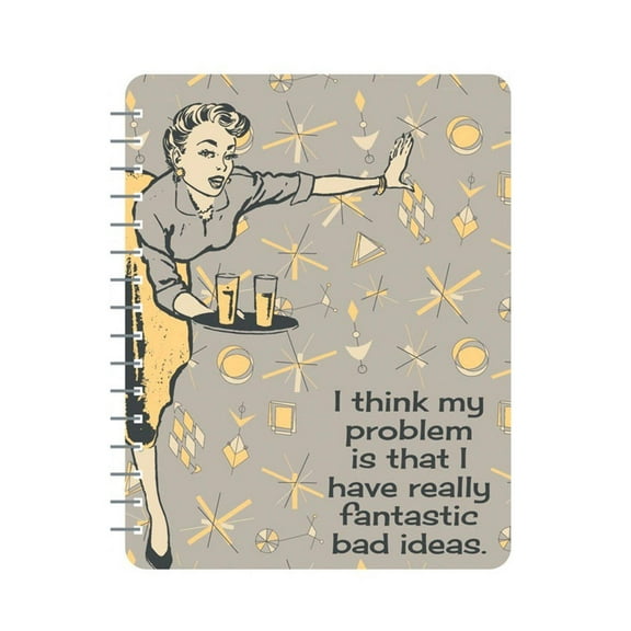 PRIMITIVES BY KATHY I Have Fantastic Bad Ideas Spiral Notebook