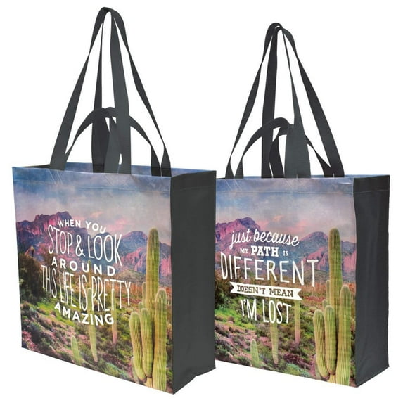 PRIMITIVES BY KATHY When You Stop & Look Around This Life Is Pretty Amazing Market Tote Bag