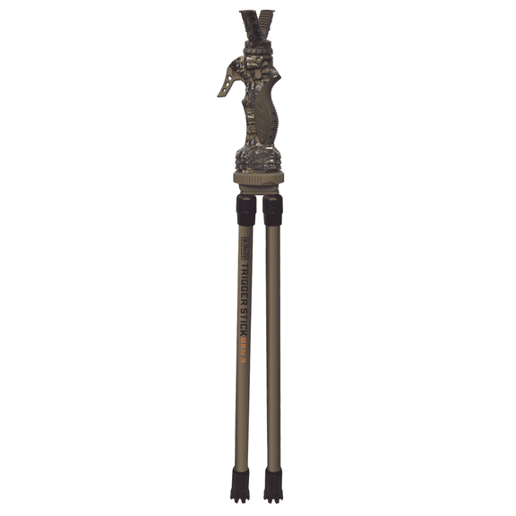 PRIMOS Hunting Trigger Stick Gen3 Shooting Stick Short Bipod, Adjustable Height 18" - 38" - 65811