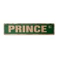 thumbnail image 1 of PRINCE Vintage Plastic Street Sign Childrens Name Room Sign | Indoor/Outdoor |  18" Wide, 1 of 4