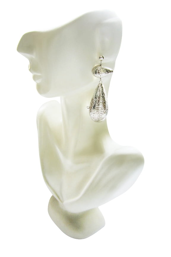 950 Silver Earrings ~ Spiral Jewelry