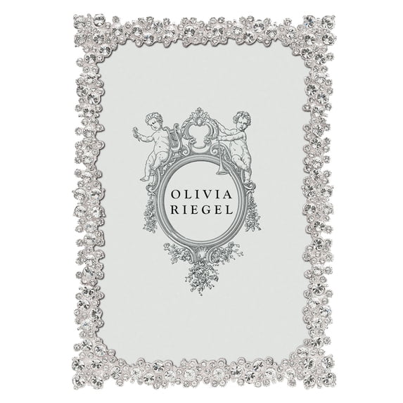 PRINCESS Austrian Crystal Silver 4x6 frame by Olivia Riegel