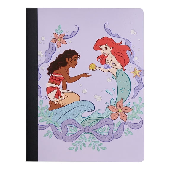 Disney Princess Composition Writing Notebook, Wide Ruled, 7.5" x 9.75", 80 Sheets, for Students