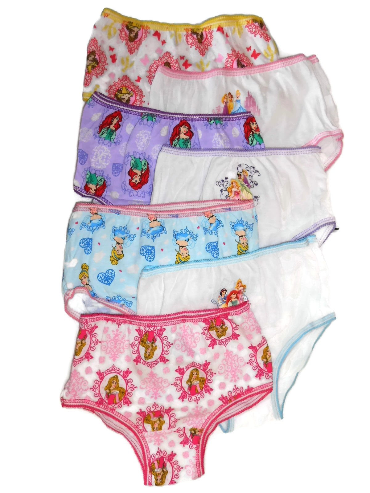 PRINCESS Panties Toddler Girls' 7-pack 2T/3T, 4T NEW Handcraft DISNEY