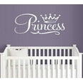 thumbnail image 1 of PRINCESS ~ WALL DECAL, HOME DECOR 10" X 24" Wht, 1 of 3