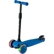PRINIC 3 wheel kick scooter for kids and toddler 3-5 year old age, boys & girls, adjustable height, lean to steer, light up flashing wheels, wide deck