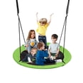 thumbnail image 1 of PRINIC 43" 700LBS Saucer Tree Swing for Kids, Waterproof Flying Saucer Swing with Swivel, Hanging Straps, Adjustable Ropes, Round Mat Spinner Swing for indoor/playground swing set, Green, 1 of 8