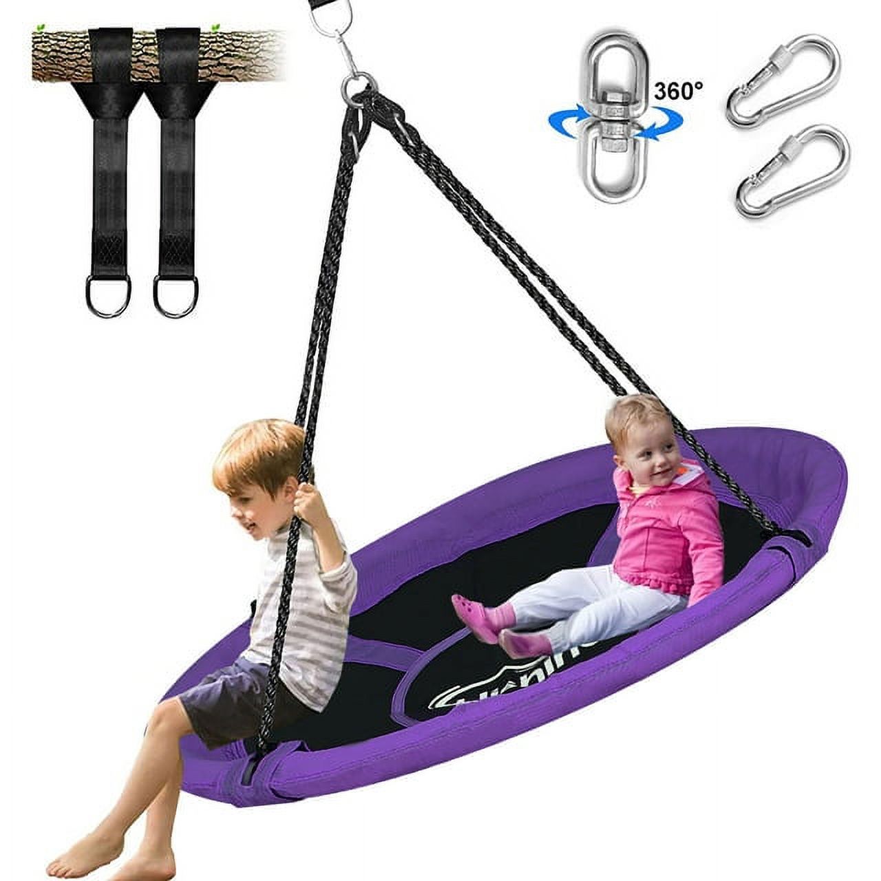Detachable Swing Sets for Kids Playground Platform Saucer Tree Swing