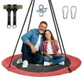 thumbnail image 1 of PRINIC 43" Saucer Tree Swing for Kids, Waterproof Flying Saucer Swing for indoor/playground Textilene fabric seat & Stainless steel frame, 1 of 11