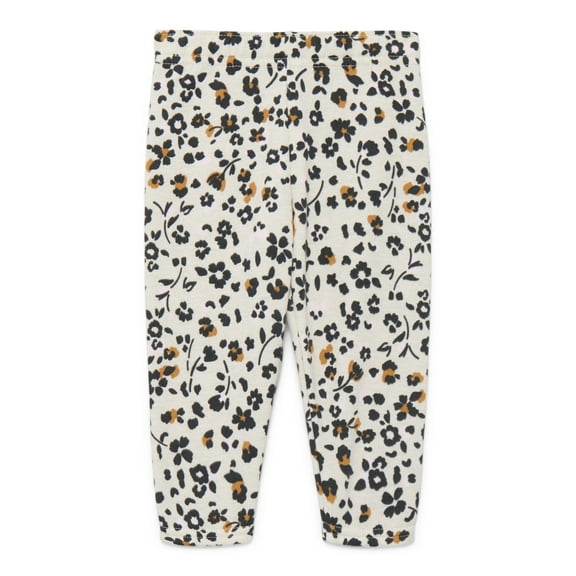 Garanimals Baby Girls Printed Fleece Joggers, Sizes 6M-24M