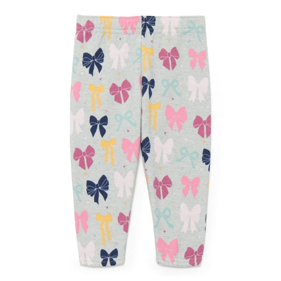 Garanimals Baby Girls Printed Fleece Joggers, Sizes 6M-24M