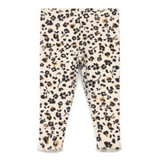 Garanimals Baby Girls Print Jersey Leggings with Lettuce-Edge Hem, Sizes 0M-24M