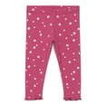 thumbnail image 1 of Garanimals Baby Girl Print Jersey Leggings with Lettuce-Edge Hem, Sizes 0M-24M, 1 of 5