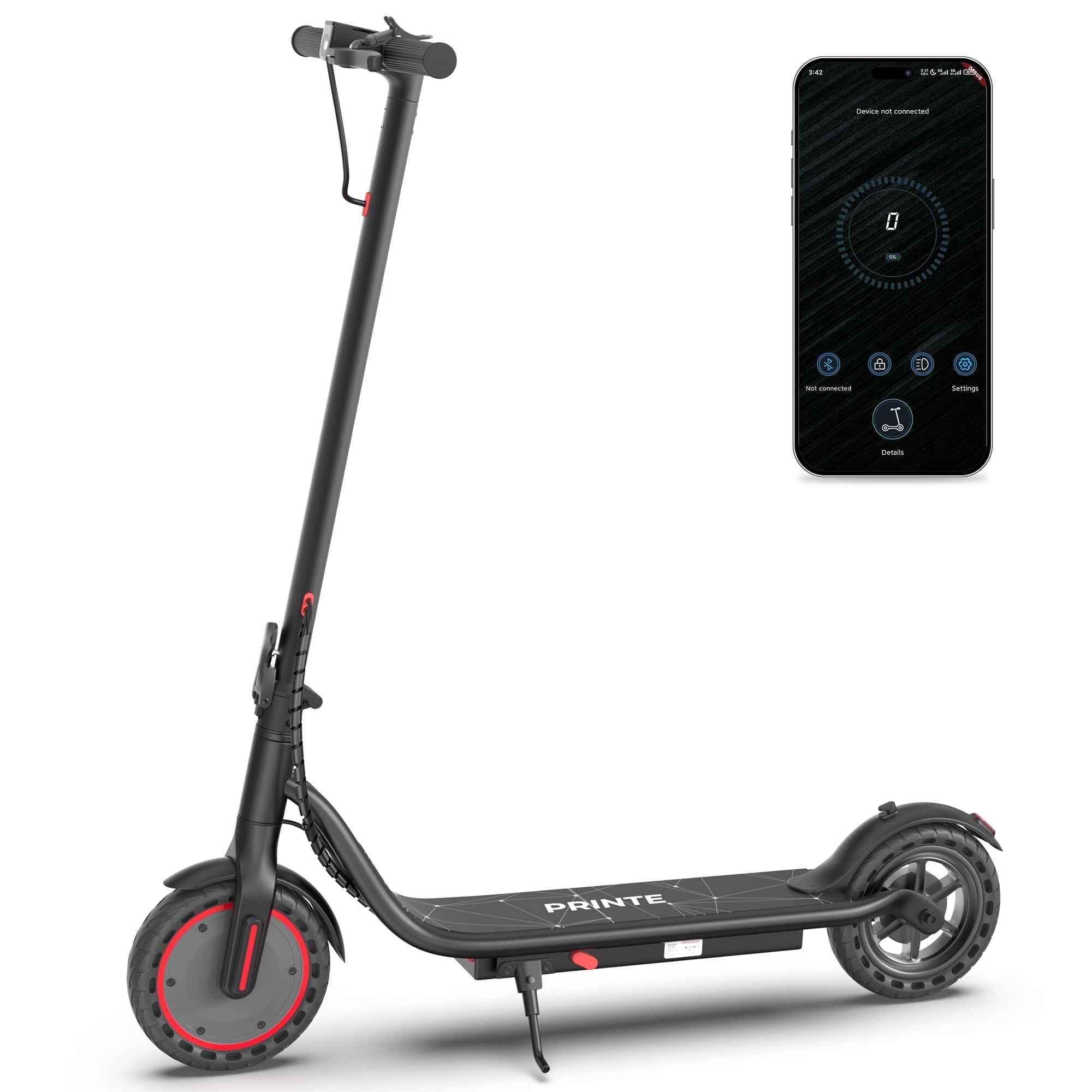 PRINTE N85 8.5 inch Electric Scooter with LCD Display Waterproof
