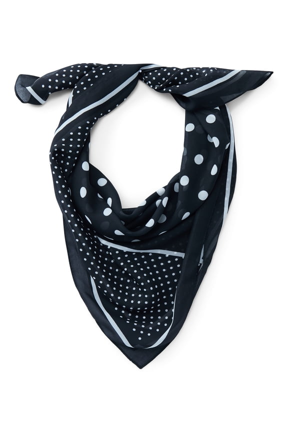 Women's Geometric Polka Dot Scarf for Adults
