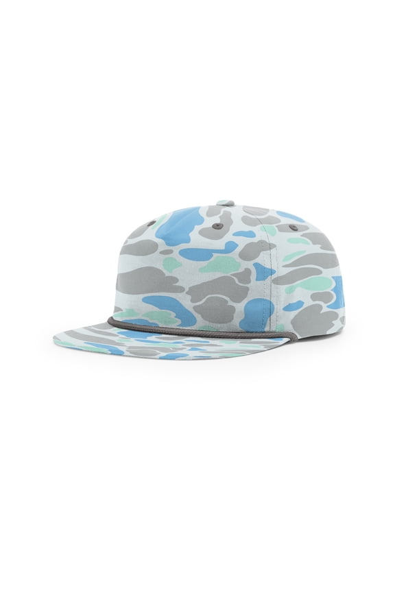Printed Umpqua Cap (256P), Size OSFM, Saltwater Duck Camo/Charcoal