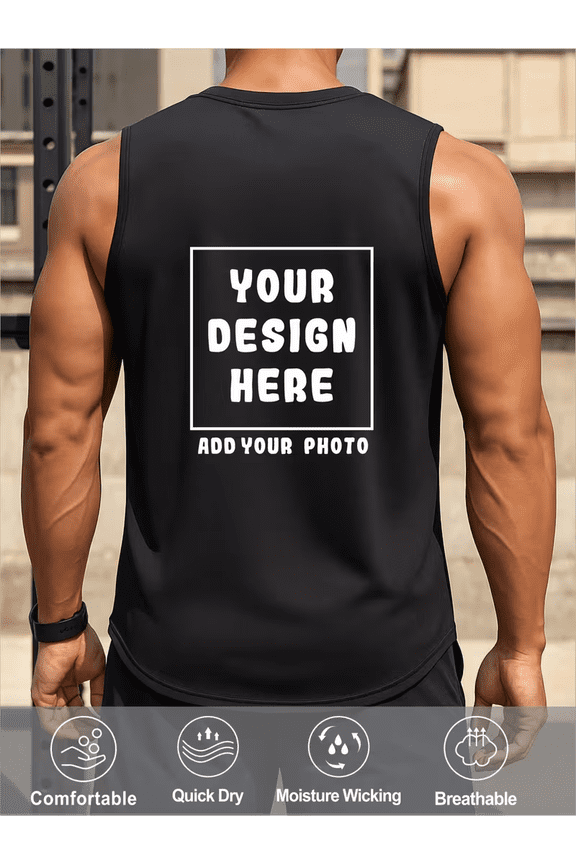 PRINTED IN USA,Men's Custom Personalized Basketball & Team Vest-Sided Sleeveless with Custom Letters/Numbers/Photos, Loose Fit Jersey Suitable for Spring/Fall Cascading,Training, Games, Casual Wear.