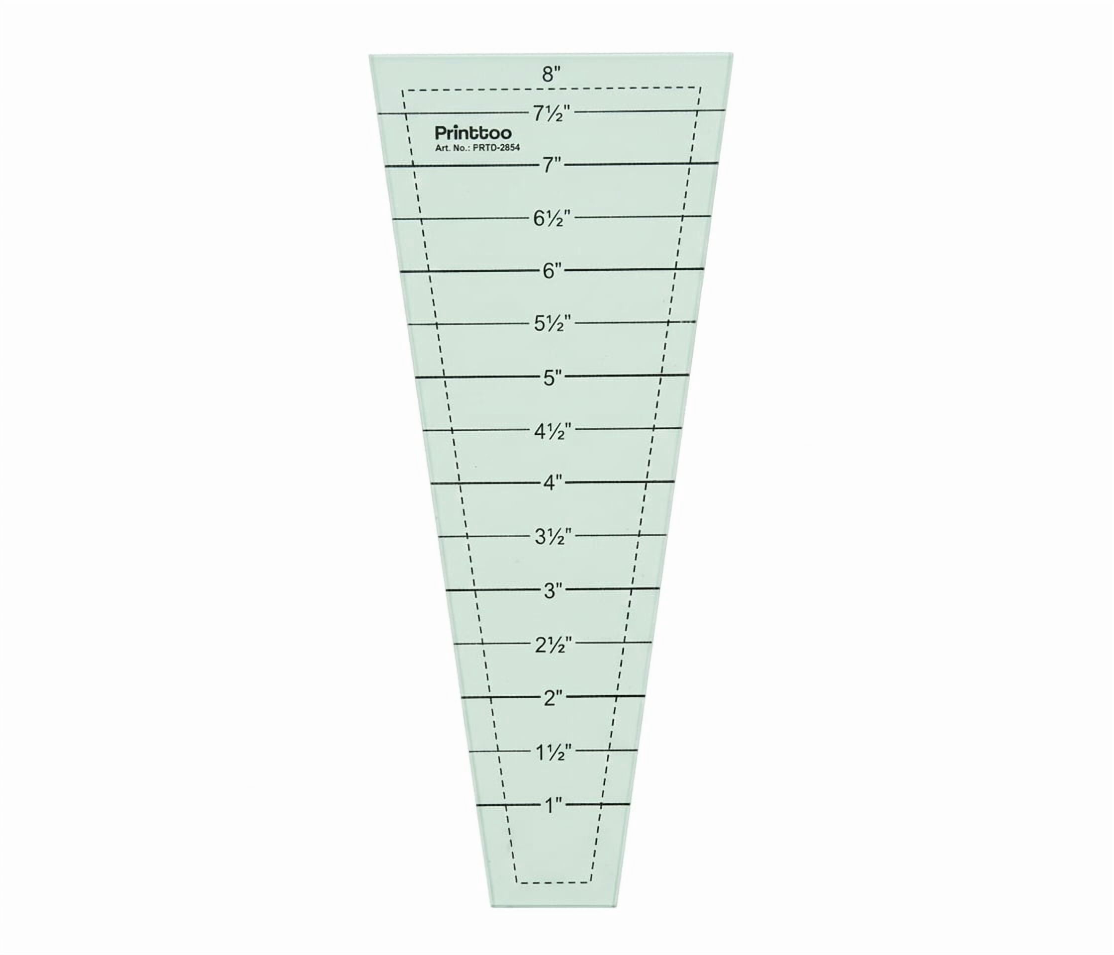 PRINTTOO Easy Dresden Quilting Ruler Template for Patchwork Sewing ...