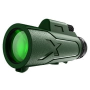 PRINxy 40x60 Monocular Telescope Phone Camera Day and Low Night Vision High Monocular,Telescope Monocular for Adults,Green,