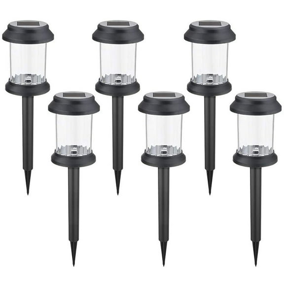 PRINxy 6PCS Super Bright Solar Lights Outdoor Waterproof,Dusk To Dawning Up To 12 Hrs Solar Powered Outdoor Pathways Garden Lights Auto On/Off,LED Landscapes White