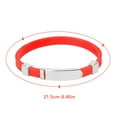 thumbnail image 1 of PRINxy Balance Bracelet For Women Men Magnetic Anti-Static Bracelet Stainless Steel Vertigo Bracelet Antistatic Wrist Band Sports Silicone Bracelet For Unisex Red, 1 of 5