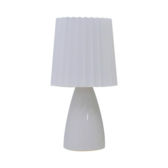 PRINxy Bedside Lamp Touching Control Table Lamp With USB Charging Ports Nightstand Lamp With Linen Fabric Shade For Bedroom Living Room,White,6.3X12.2In