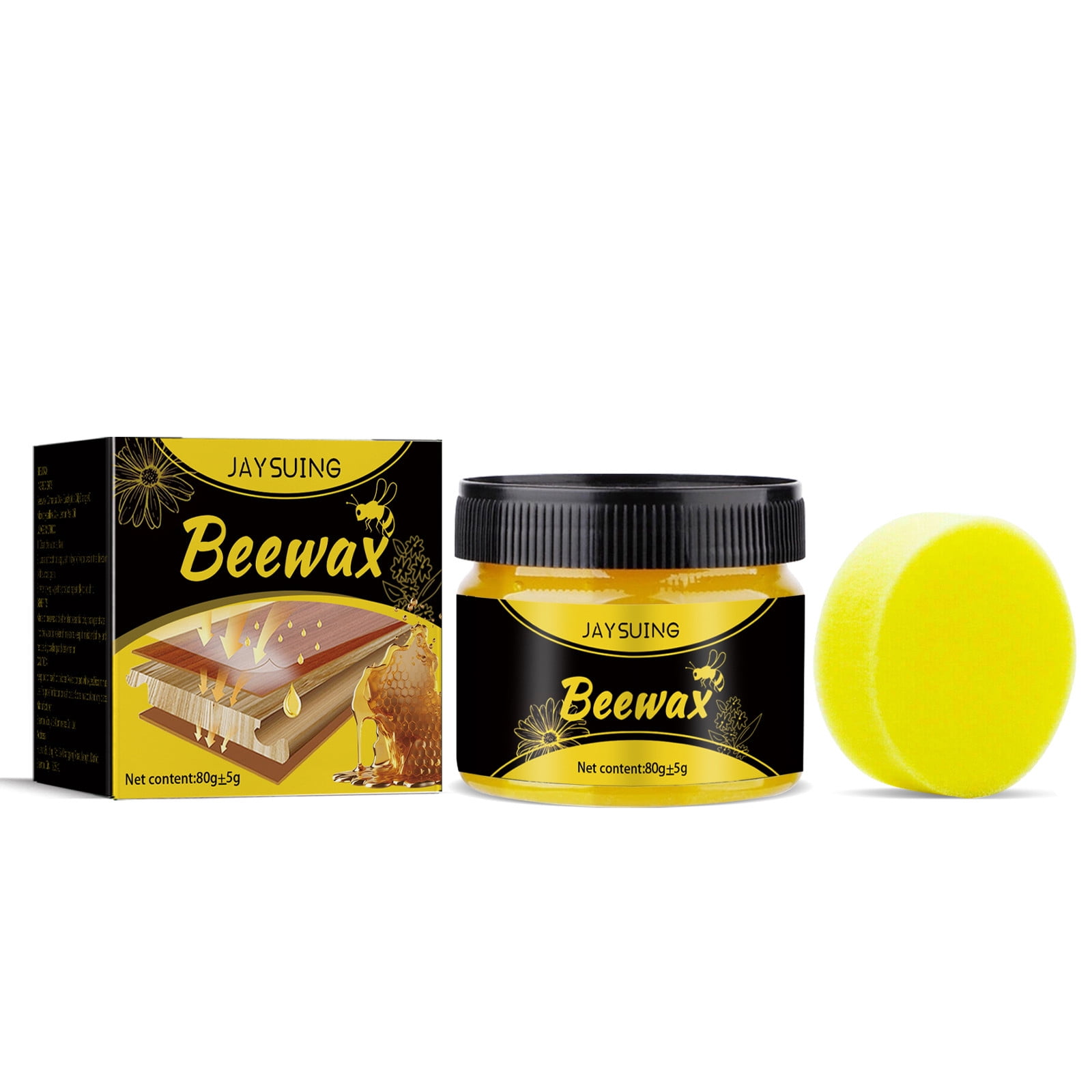 PRINxy Beeswax Furniture Polish, Wood Seasoning Beeswax for Furniture