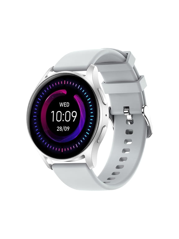 Bluetooth Call Sports Smart Watch With Customized HD Full Touchcontrol Dial,Intelligent Voice Assistant,IP67 Waterproof Support For Android And IOS System,Silver,