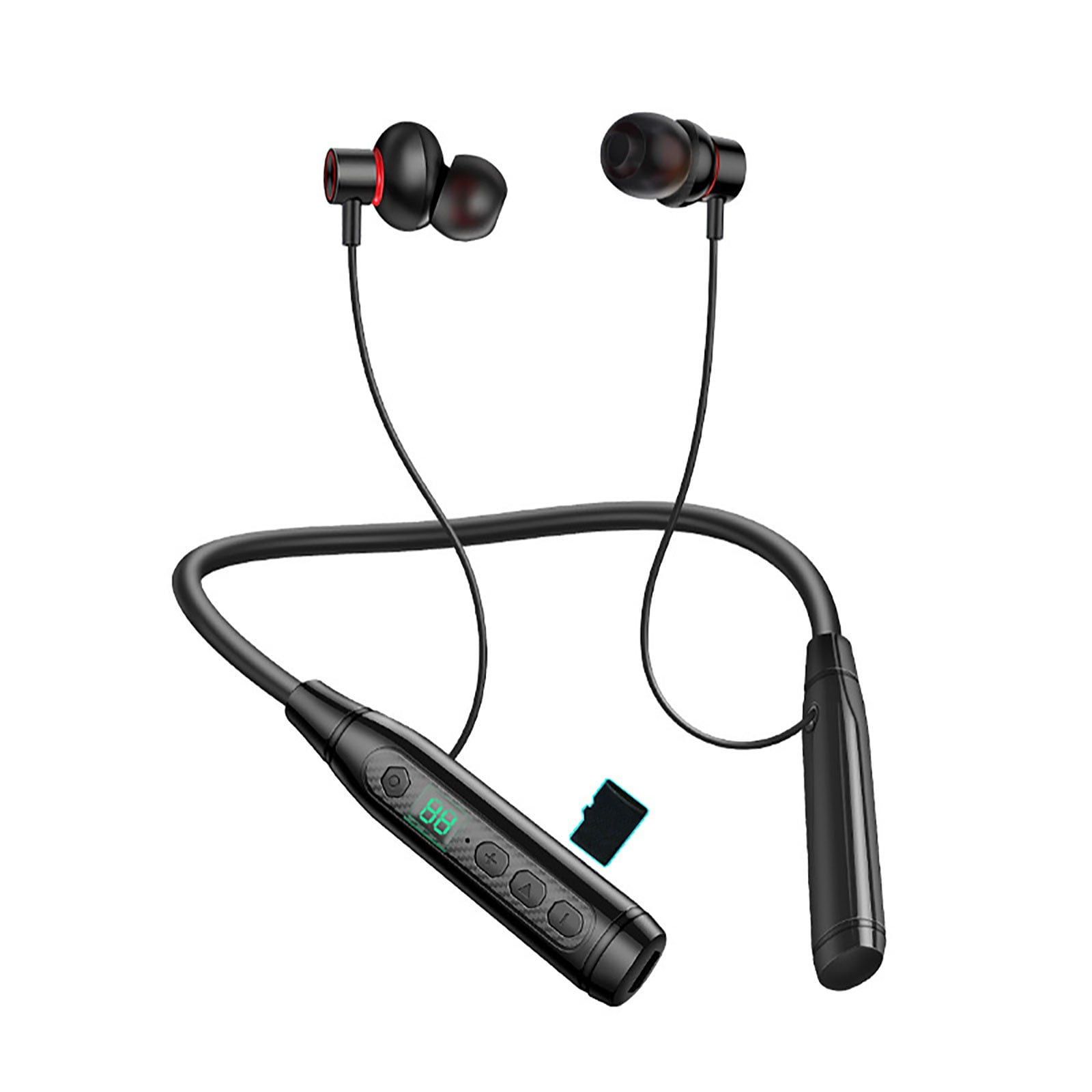 PRINxy Bluetooth Headphones LED Digital Display Intelligent Noise Reduction HIFI Surround Sound Effect Large Capacity Battery No Sense Delay Stable