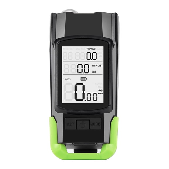 PRINxy Bracket Base Bike Light Wireless Yardstick,Horn,Headlight Three In One Cycling Flashlight Mountain Bike Horn Light Green