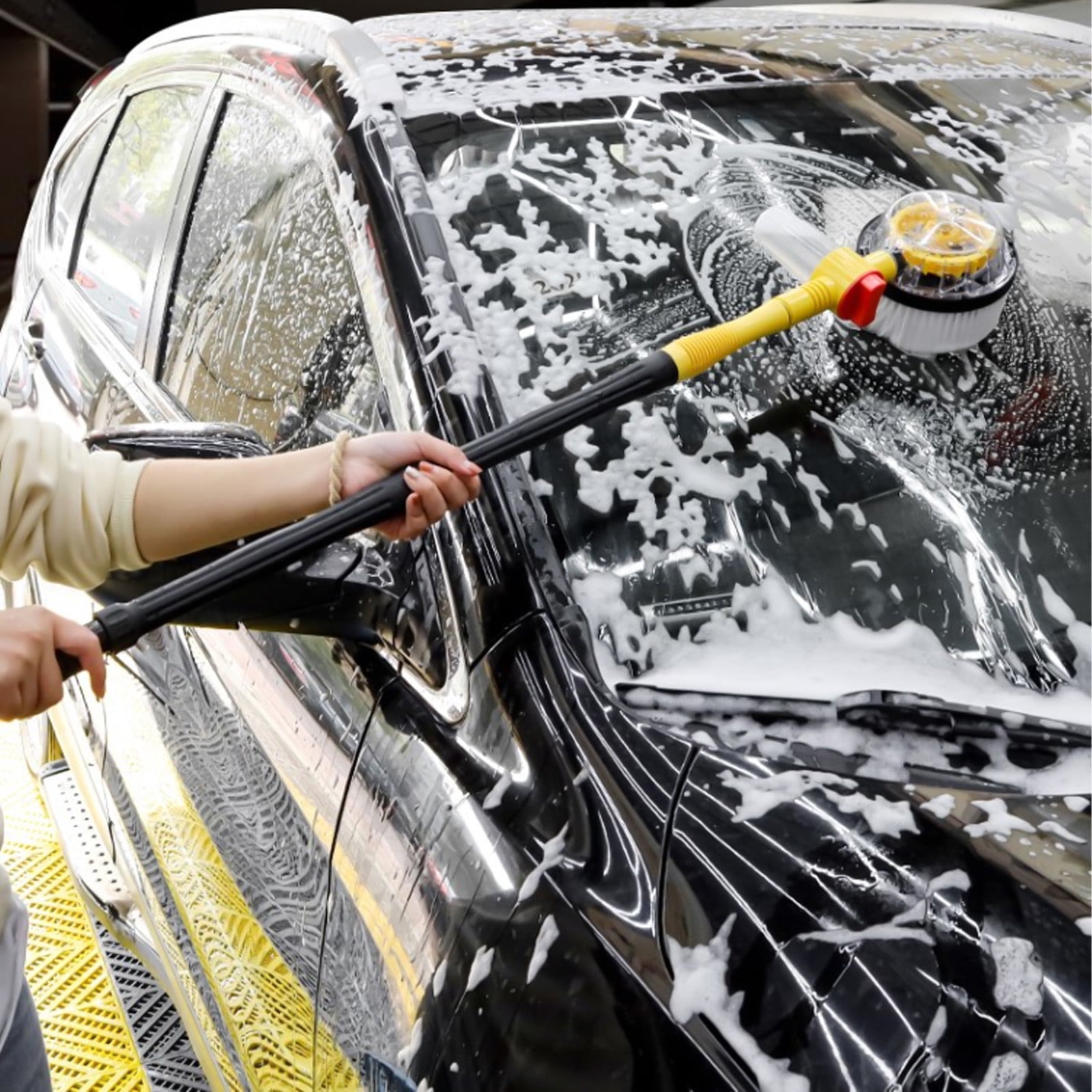 PRINxy Car Wash Brush,Car Wash Mop,Car Wash Brush with Hose Attachment