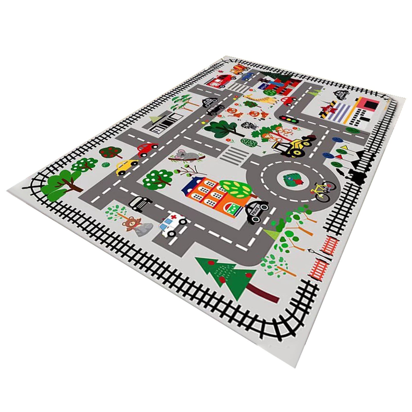 PRINxy Children's Floor Mats Game Puzzle Washable Track Maze Crystal